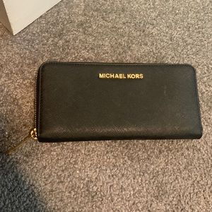 Michaels Kors Black Long Wallet